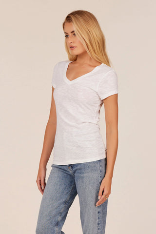 Bobi Fitted V Neck Tee