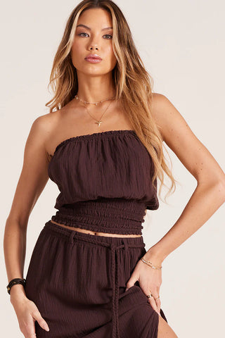 Bobi Smocked Tube Top - Premium clothing at Lonnys NY - Just $80! Shop Womens clothing now