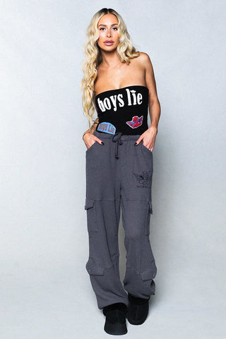 Boys Lie Leave Them On Read Tube Top - Premium clothing at Lonnys NY - Just $65! Shop Womens clothing now