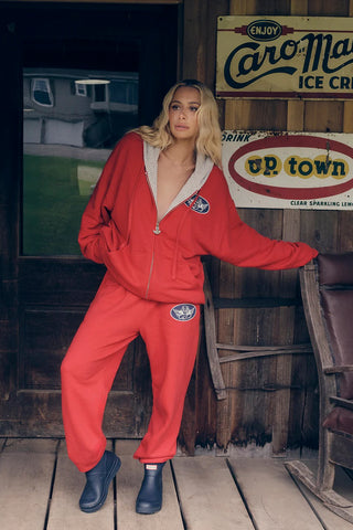 Boys Lie Red Flags Harley Zip Up Hoodie