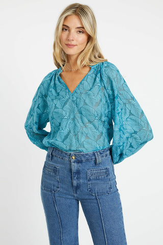 Caballero Miki Leaf Burnout Top - Premium clothing at Lonnys NY - Just $218! Shop Womens clothing now