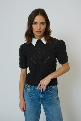CPW Brooke Short Sleeve Twofer Sweater