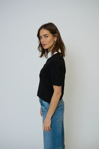 CPW Brooke Short Sleeve Twofer Sweater