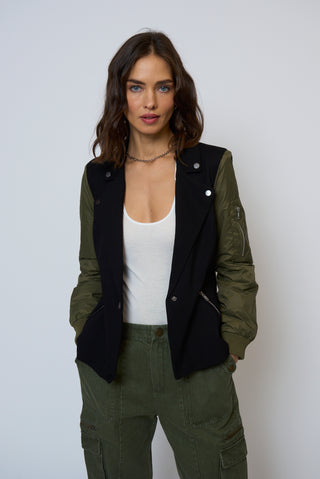 CPW Billie Nylon Sleeve Blazer Jacket