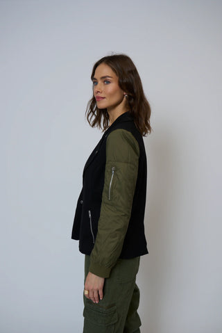 CPW Billie Nylon Sleeve Blazer Jacket
