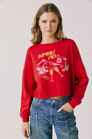 Chaser Apres Ski Cropped Sweatshirt