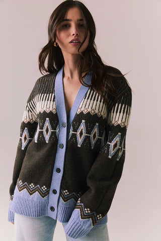Chaser Autumn Fairisle Cardigan