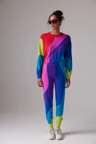 Colorush Wavestripe Crew Sweater - Premium clothing at Lonnys NY - Just $231! Shop Womens clothing now