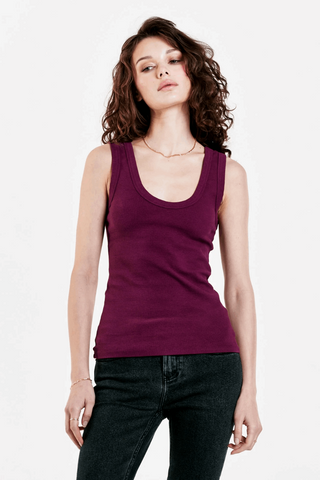 DEAR JOHN DENIM PAULA SCOOP TANK - Premium  at Lonnys NY - Just $39! Shop Womens clothing now