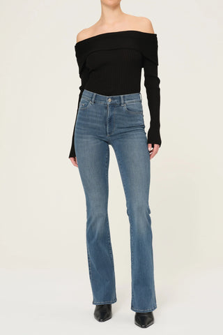 DL1961 Bridget High Rise Boot Jeans - Premium clothing at Lonnys NY - Just $230! Shop Womens clothing now