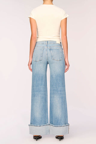 DL1961 Hepburn Wide Leg Cuffed Jeans - Premium Jeans at Lonnys NY - Just $229! Shop Womens clothing now