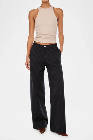 DL1961 Zoie Wide Leg Pinstripe Pants - Premium clothing at Lonnys NY - Just $259! Shop Womens clothing now