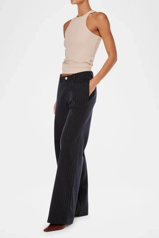 DL1961 Zoie Wide Leg Pinstripe Pants - Premium clothing at Lonnys NY - Just $259! Shop Womens clothing now