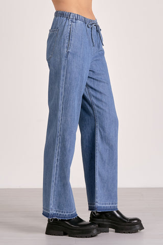 Elan Drawstring Denim Pants