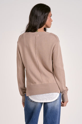 Elan Angela Layered Sweater