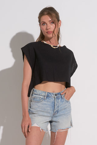 Elan Cropped Open Side Tie Top - Premium clothing at Lonnys NY - Just $59! Shop Womens clothing now