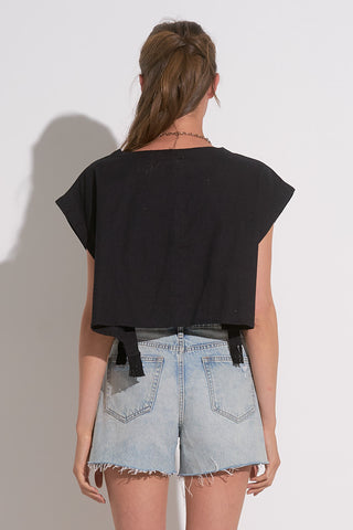 Elan Cropped Open Side Tie Top - Premium clothing at Lonnys NY - Just $59! Shop Womens clothing now