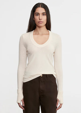 Enza Costa Cashmere Easy Cuff Shirt