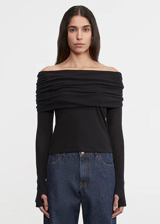 Enza Costa Cashmere Off Shoulder Top