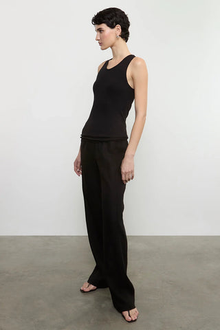 Enza Costa Cotton Ribbed Scoop Tank - Premium clothing at Lonnys NY - Just $125! Shop Womens clothing now