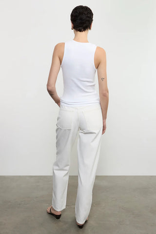 Enza Costa Cotton Ribbed Scoop Tank - Premium clothing at Lonnys NY - Just $125! Shop Womens clothing now