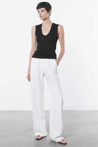 Enza Costa Essential Sleeveless U Tank - Premium clothing at Lonnys NY - Just $120! Shop Womens clothing now