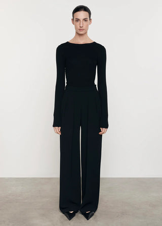 Enza Costa Ribbed Long Sleeve Shirt