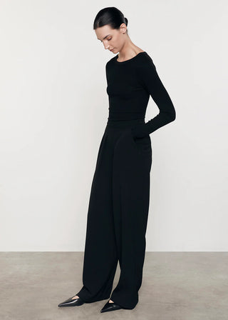 Enza Costa Ribbed Long Sleeve Shirt