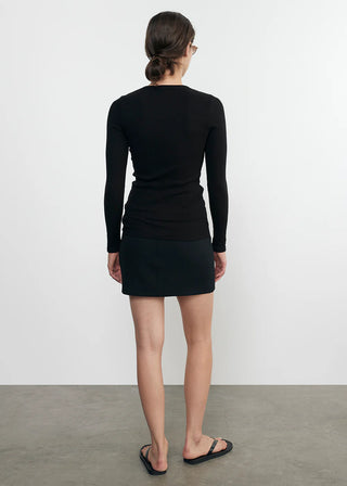 Enza Costa Textured Knit Long Sleeve Crew - Premium clothing at Lonnys NY - Just $165! Shop Womens clothing now