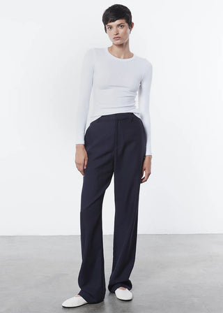 Enza Costa Textured Knit Long Sleeve Crew - Premium clothing at Lonnys NY - Just $165! Shop Womens clothing now