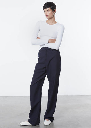 Enza Costa Textured Knit Long Sleeve Crew - Premium clothing at Lonnys NY - Just $165! Shop Womens clothing now