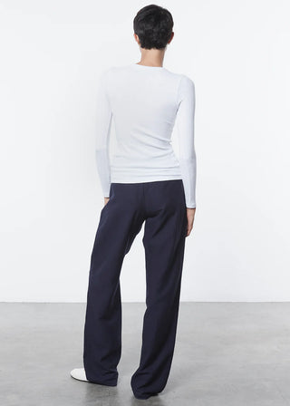 Enza Costa Textured Knit Long Sleeve Crew - Premium clothing at Lonnys NY - Just $165! Shop Womens clothing now