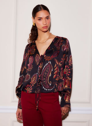 Fifteen Twenty Kayla Tie Front Blouse