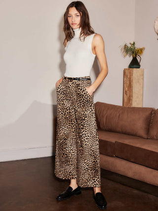 Fifteen Twenty Rylee Copped Leopard Pants