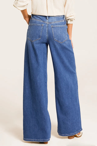 Flying Monkey Arosa Pleated Wide Leg Jeans - Premium clothing at Lonnys NY - Just $94! Shop Womens clothing now