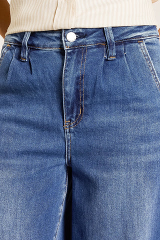 Flying Monkey Arosa Pleated Wide Leg Jeans - Premium clothing at Lonnys NY - Just $94! Shop Womens clothing now