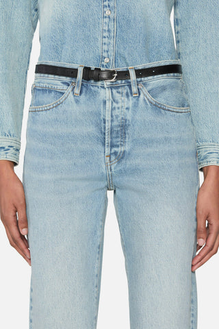Frame Vertical Crop Jeans
