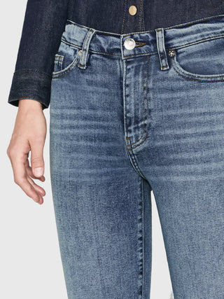 Le Easy Flare Raw Hem Jeans - Premium clothing at Lonnys NY - Just $268! Shop Womens clothing now