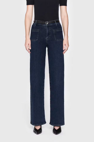 Frame Le Slim Palazzo Bardot Jeans - Premium clothing at Lonnys NY - Just $298! Shop Womens clothing now