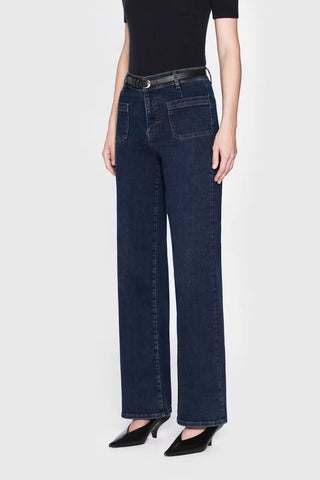 Frame Le Slim Palazzo Bardot Jeans - Premium clothing at Lonnys NY - Just $298! Shop Womens clothing now