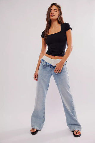 Free People Clean Lines Baby Tee - Premium clothing at Lonnys NY - Just $40! Shop Womens clothing now