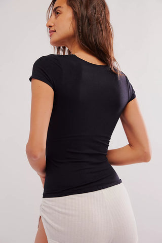 Free People Clean Lines Baby Tee - Premium clothing at Lonnys NY - Just $40! Shop Womens clothing now