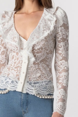 Generation Love Corsa Lace Top
