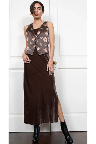 Gold Hawk Silk Vest - Premium clothing at Lonnys NY - Just $214! Shop Womens clothing now
