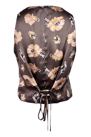 Gold Hawk Silk Vest - Premium clothing at Lonnys NY - Just $214! Shop Womens clothing now