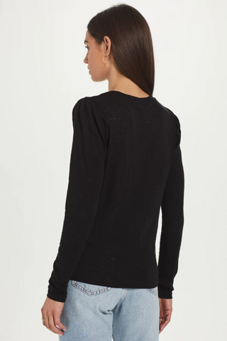 Goldie LONG SLEEVE PUFF SHOULDER TEE - Premium Shirts & Tops at Lonnys NY - Just $125! Shop Womens clothing now