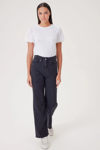 Goldie Isabella Fishnet Puff Sleeve Tee - Premium clothing at Lonnys NY - Just $105! Shop Womens clothing now