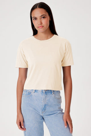 Goldie Organic Cropped Girlfriend Tee - Premium clothing at Lonnys NY - Just $85! Shop Womens clothing now