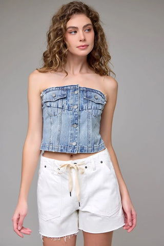 Hidden Alyx Baggy Denim Shorts - Premium clothing at Lonnys NY - Just $70! Shop Womens clothing now