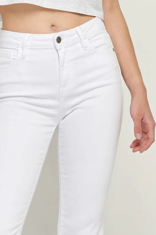 Hidden Happi Crop Flare Frayed Hem Jeans - Premium clothing at Lonnys NY - Just $82! Shop Womens clothing now